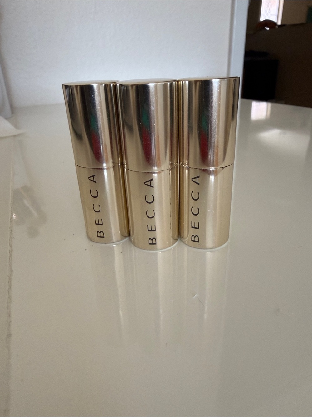 BECCA lipsticks set of 3 limited edition and sold out, discontinued
